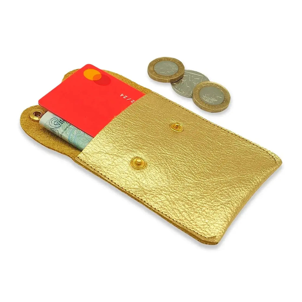 Bronze Metallic Boob Pouch: Leather Feminist Coin Purse: Bronze