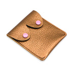 Bronze Metallic Boob Pouch: Leather Feminist Coin Purse: Bronze
