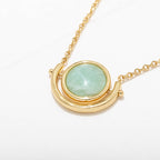 Luna Gemstone Pendant Necklace - On Sale 🤑: Amazonite