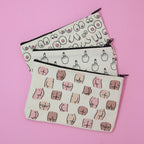 Valentines Day Gift for Her - Boob Heavy Canvas Makeup Pouch