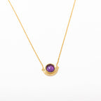 Luna Gemstone Pendant Necklace -  Amethyst