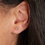 Tits Up Stud Earrings - 14K Gold Plate